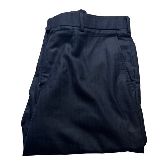 11-37 BROOKS BROTHERS Men's Trousers Fitzgerald Pin Stripe Black Size 42R/W36 - Picture 1 of 10